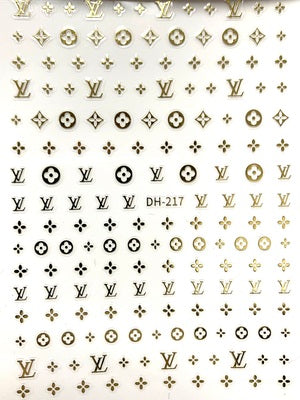 Nail Decals LV Stickers DH-217