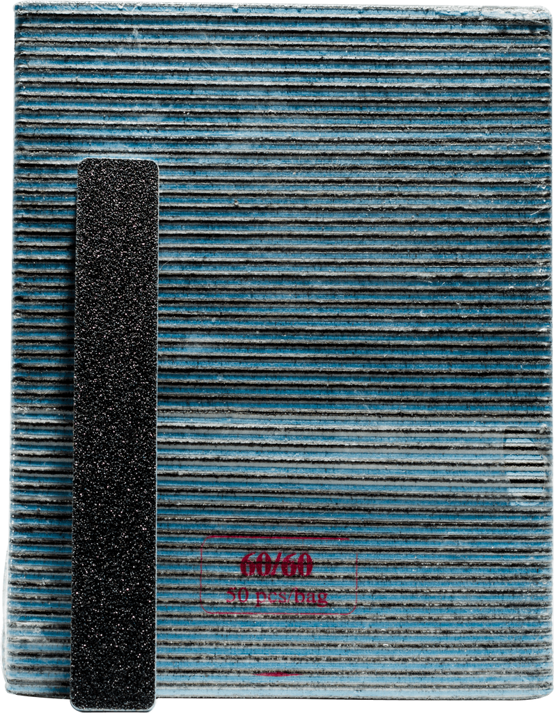 Large Black/Blue Nail Files (60/60) 50 pcs - Gina Beauté