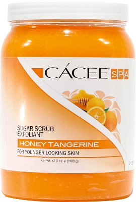 Cacee Sugar Scrub Exfoliant (Honey Tangerine) 67.2 oz - Gina Beauté