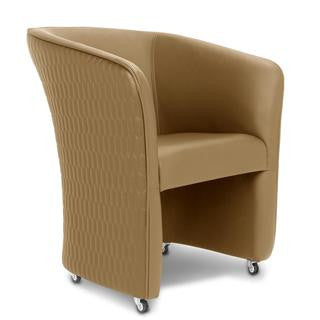 Gs9057 - Chiq Quilted Tube Chair (Butterscotch) - Gina Beauté