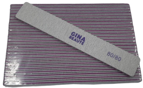 Gina Beaute Purple Nail File (80/80/Large) 25pcs