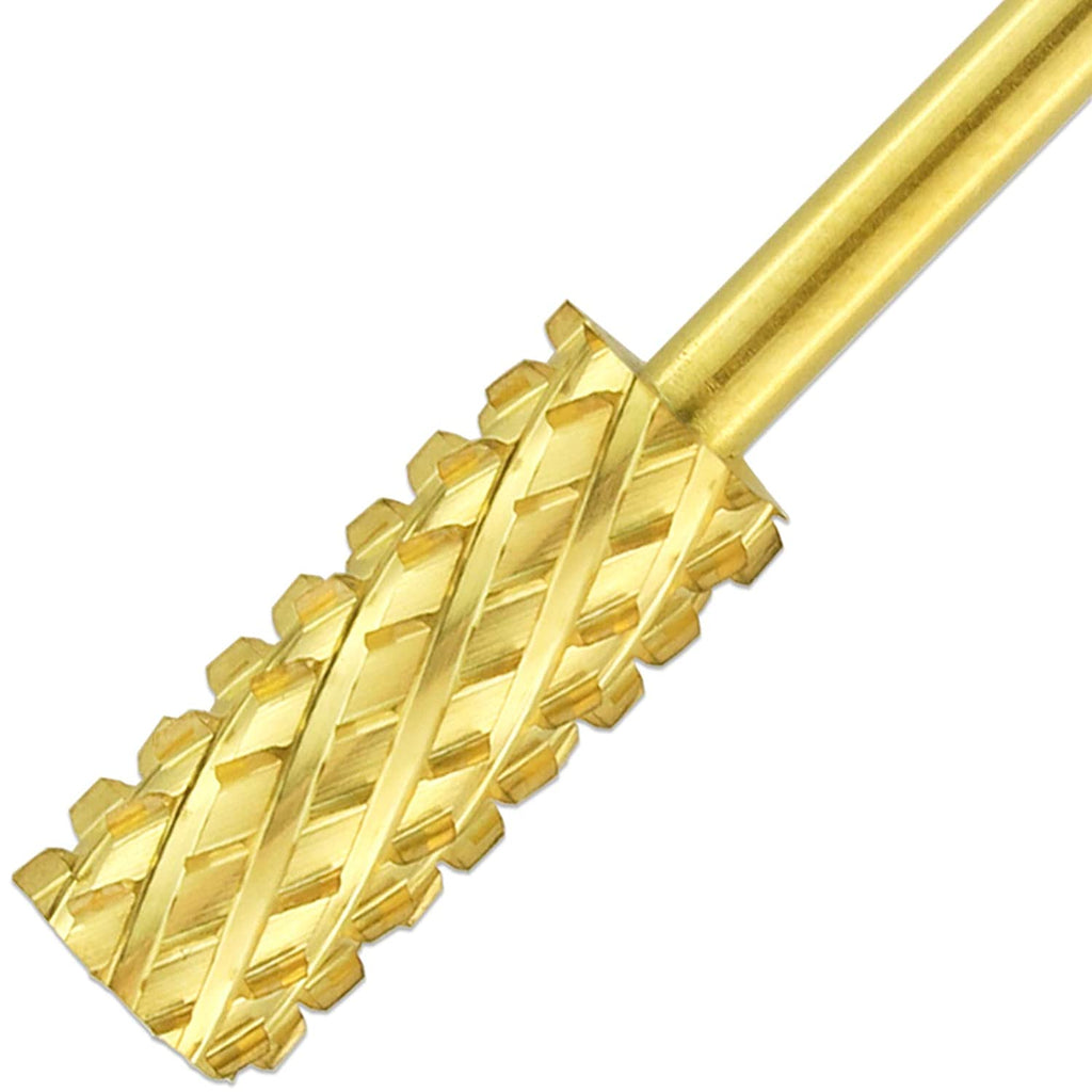 Metal Carbide Nail Drill Bit 1/8" 4XC (Silver/Gold)