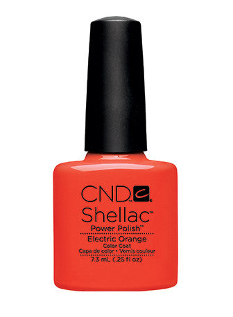 CND Shellac™ Electric Orange Color Coat - Gina Beauté