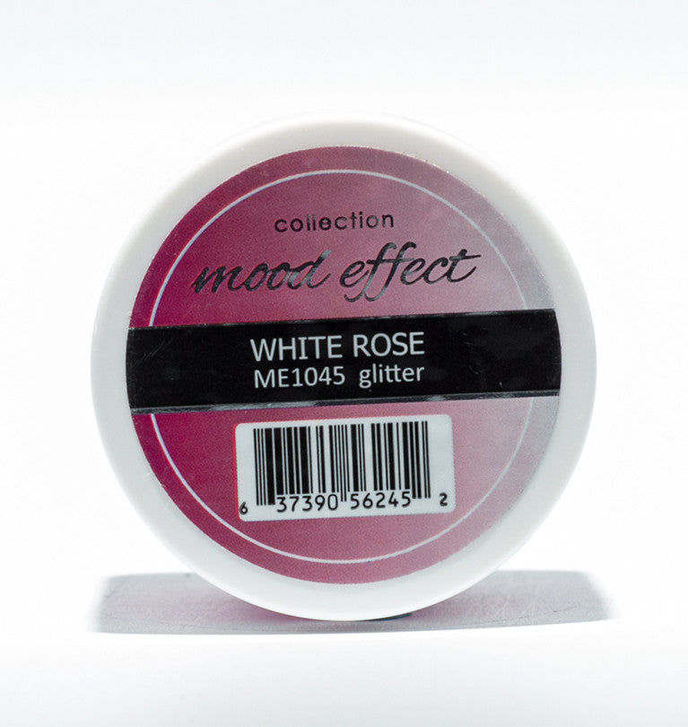Glam And Glits Nail Design Mood Effect Acrylic White Rose - Gina Beauté