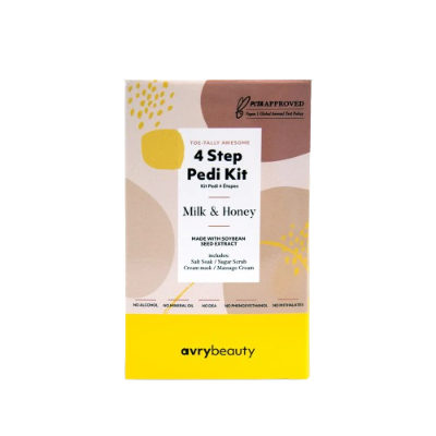 Avry Beauy 4 Steps Pedi Kit - Milk & Honey