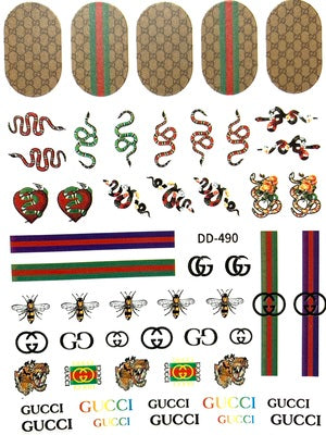 Nail Decals Gucci Stickers DD-490