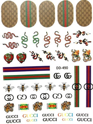 Gucci Style Nail Stickers 92 - Art Beauty Limited