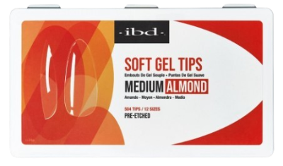 IBD - Soft Gel Tips Box - Medium Almond - 504 pcs