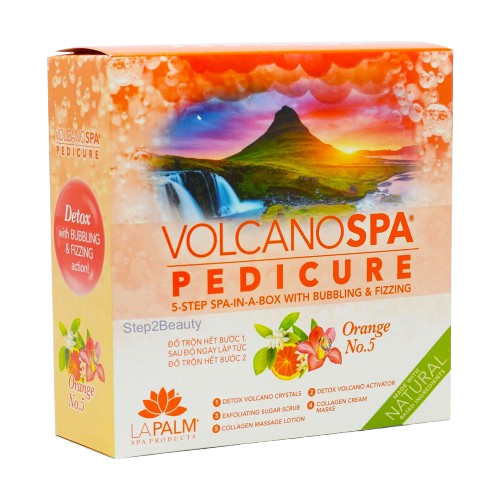 Volcano spa 6 steps pedicure kit - Orange No.5