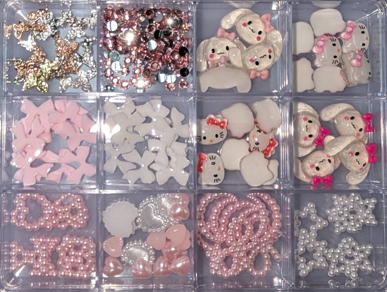 Mixed Nail Decorations - Hello Kitty