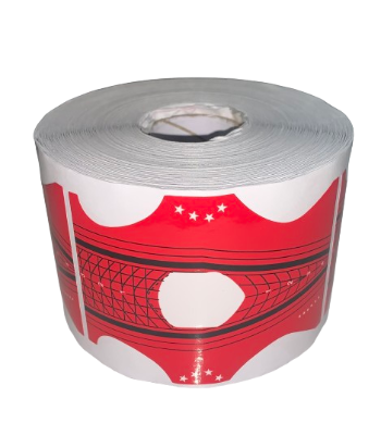 Double sided Nail Form Red 300 Pcs