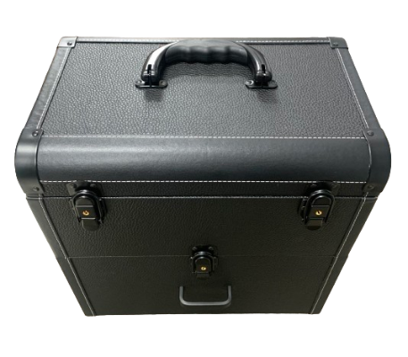 Suitcase With Tool Storage Black Leather
