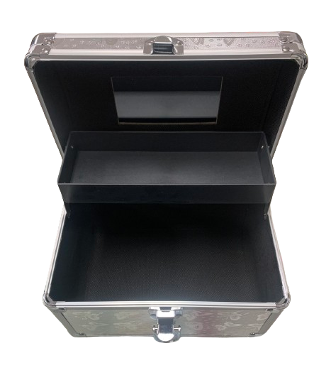 Small Lockable Toolbox Silver Trim