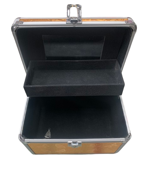 Small Lockable Toolbox Gold Trim