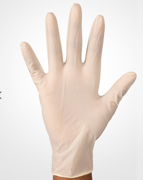 Aurelia Vibrant Latex Glove, Powder Free, 9.4" Length, 5 mils Thick - Gina Beauté