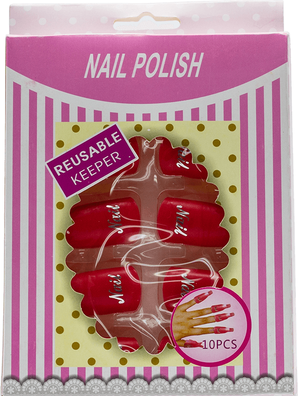 Nail Polish Reusable Keeper (red) 10pcs - Gina Beauté