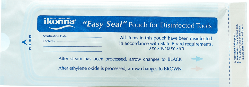Ikonna "Easy Seal" Pouch for disinfected tools 200pcs - Gina Beauté