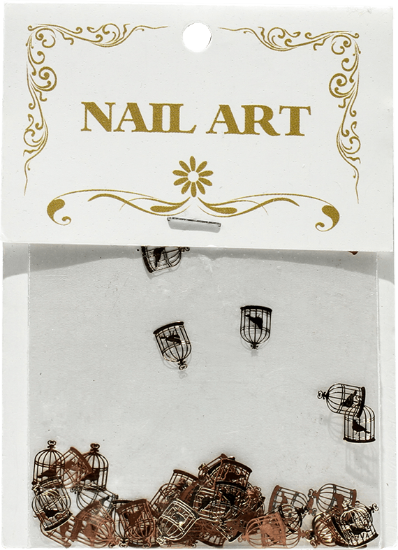 Nail Art Bird Cage Shape - Gina Beauté