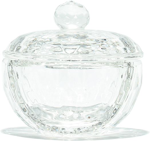 Round Shaped Glass Jar - Gina Beauté