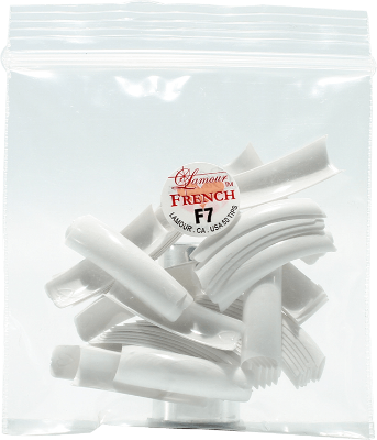 Lamour French Manicure Tip F7 (50pcs) - Gina Beauté