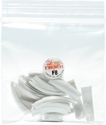 Lamour French Manicure Tip F8 (50pcs) - Gina Beauté