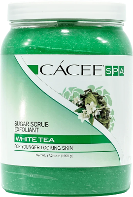 Cacee Sugar Scrub Exfoliant (White Tea) 67.2 oz - Gina Beauté