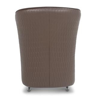 Gs9057 - Chiq Quilted Tube Chair (Truffle) - Gina Beauté