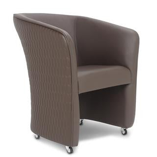 Gs9057 - Chiq Quilted Tube Chair (Truffle) - Gina Beauté
