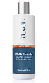 IBD Hard Gel LED/UV CLEAR 8 OZ - Gina Beauté