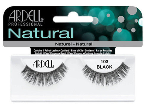Ardell lashes Natural 103 Black (1 Pair) - Gina Beauté