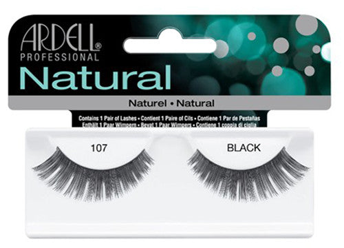 Ardell lashes Natural 107 Black (1 Pair) - Gina Beauté