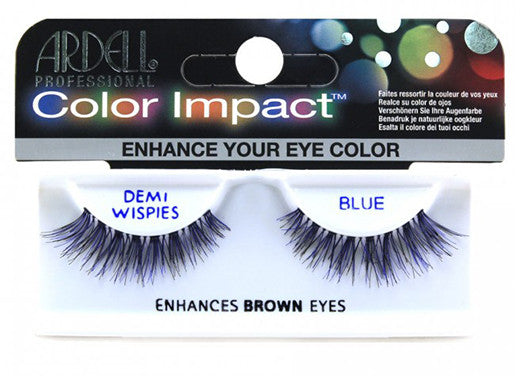 Ardell lashes Color Impact Demi Wispies Blue (1 Pair) - Gina Beauté