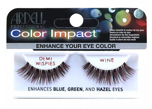 Ardell lashes Color Impact Demi Wispies Wine (1 Pair) - Gina Beauté