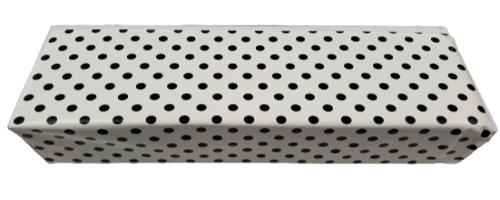Arm Rest Pillow Dotted White