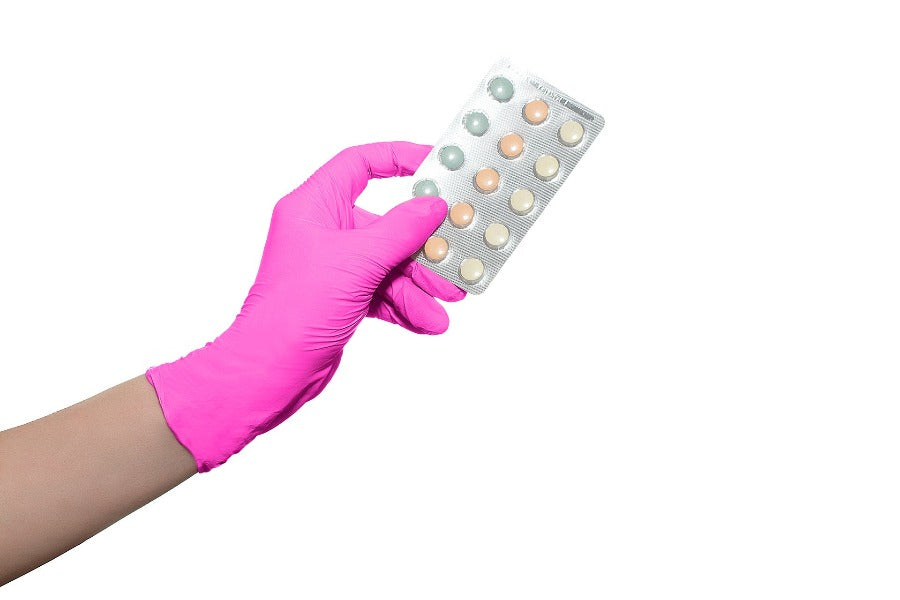 Aurelia Blush Nitrile Glove, Powder Free,  2.5 mil thick (Pink) 200 gloves