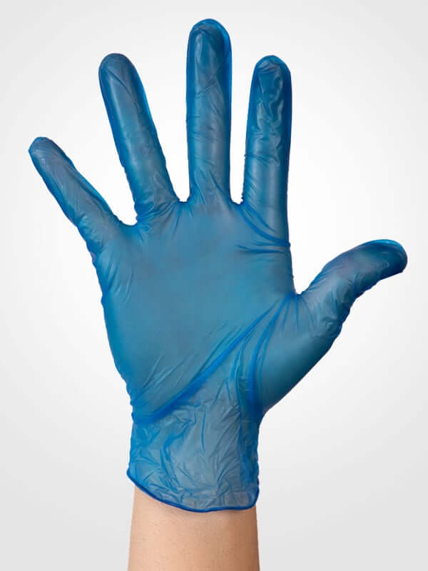 Aurelia Delight Blue PF Vinyl Glove, Powder Free,  3.5 mil thick (Blue)