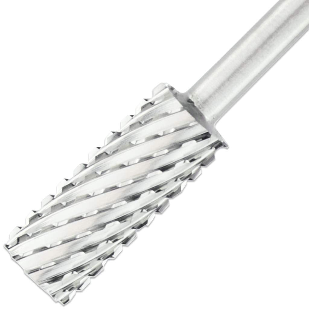 Metal Carbide Nail Drill Bit 1/8" 2XC (Silver/Gold)
