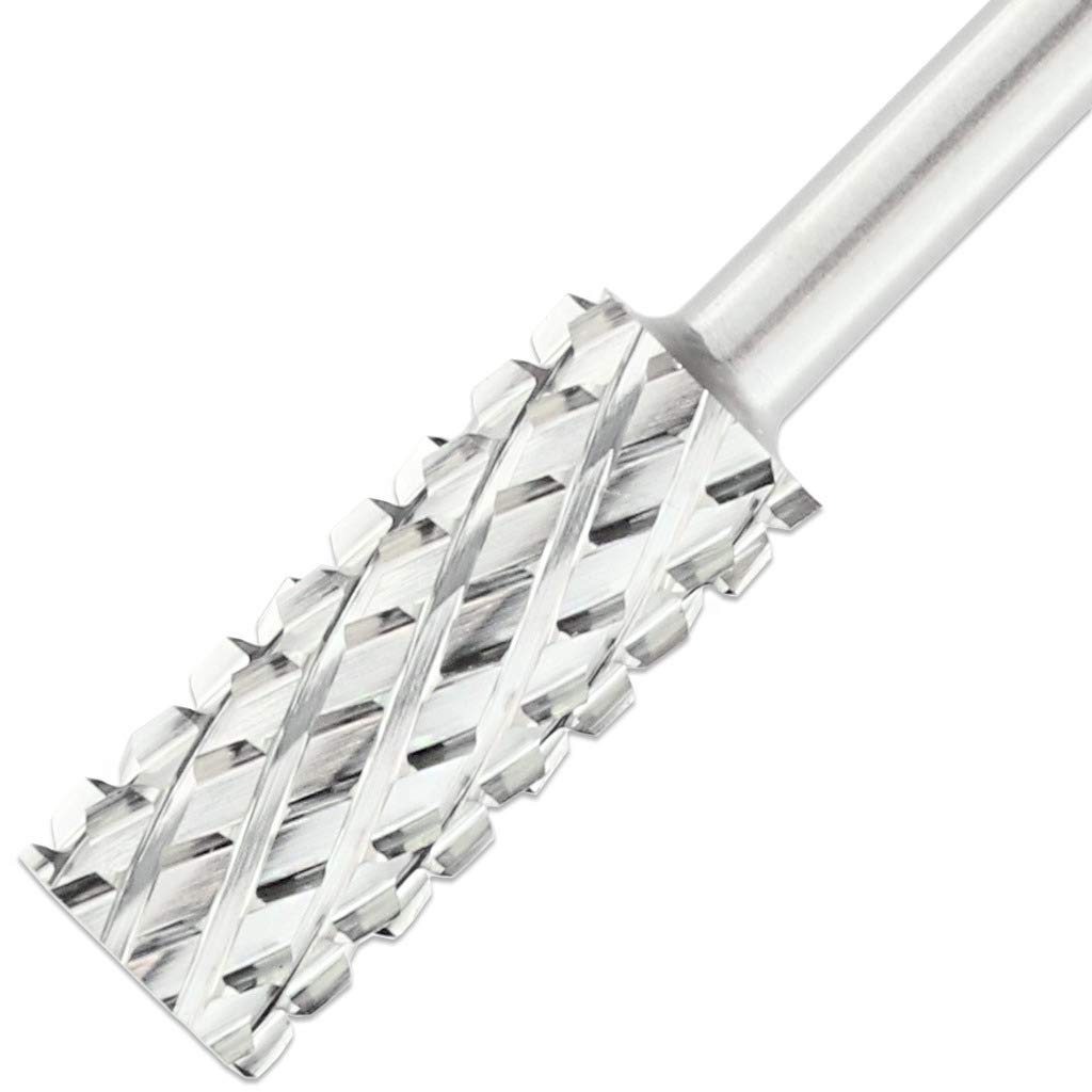 Metal Carbide Nail Drill Bit 3/32" 4XC (Silver/Gold)