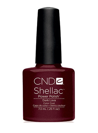 CND Shellac™ Dark Lava Color Coat - Gina Beauté