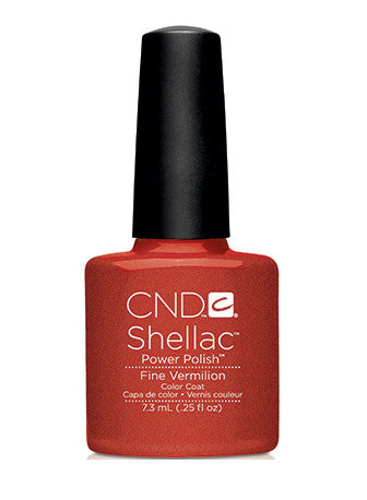 CND Shellac™ Fine Vermillion Color Coat - Gina Beauté