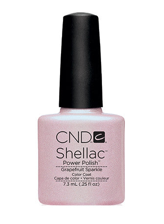 CND Shellac™ Grapefruit Sparkle Color Coat - Gina Beauté