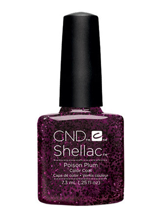 CND Shellac™ Poison Plum Color Coat - Gina Beauté