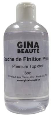 Gina Beaute Premium Top Coat 8oz