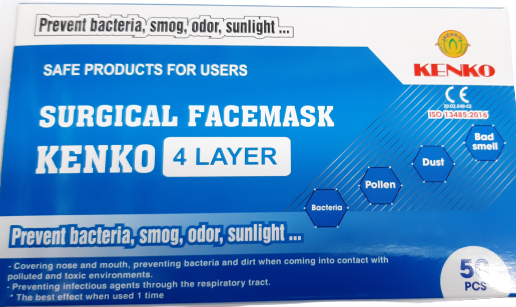 Kenko Surgical Facemask 4 Layer (50pcs)
