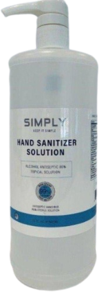 SIMPLY Hand Sanitizer Solution 32 Oz (946ml)