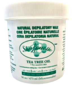 Microwavable Sharonelle Natural Depilatory Wax Tea Tree 16oz